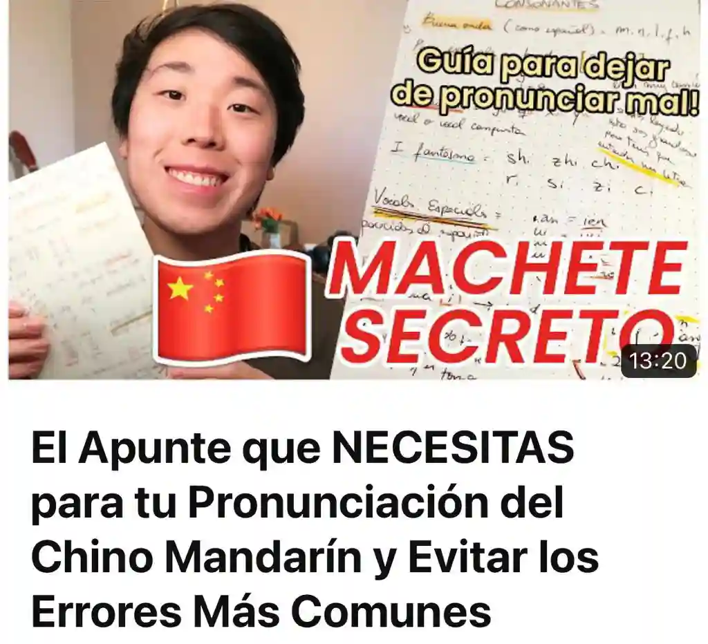 El Apunte que Necesitas para tu Pronunciación del Chino Mandarín